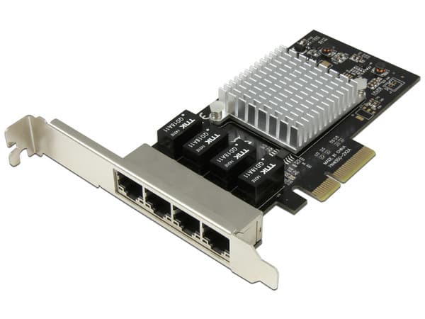 Tarjeta de Red PCI Express Ethernet Gigabit con 4 Puertos RJ45 Chipset Intel i350