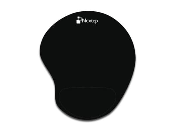 Mouse Pad Nextep NE-418C con reposa muñecas de Gel. Color Negro.