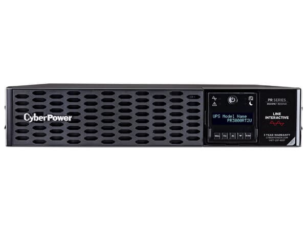 No-Break CyberPower PR3000RT2U, 3000VA (3000W), con 8 contactos NEMA 5-20R.