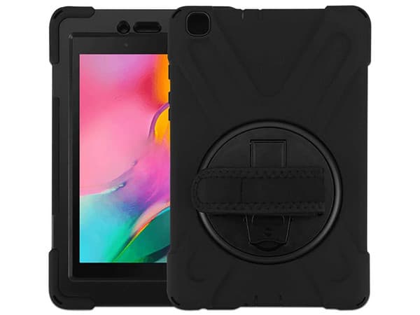 Funda Protectora Mybat Cover, Compatible con Samsung Galaxy Tab A de 8", Color Negro.