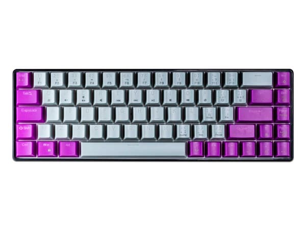 Teclado Mecánico Naceb NA-0963G de 60%, USB. Color Gris/Morado