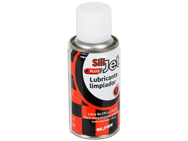 Limpiador y Lubricante para componentes plásticos Silimex Silijet-Plus, 170ml.