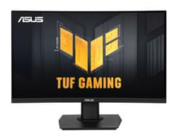 Monitor Gamer Curvo ASUS TUF Gaming VG24VQER de 23.6", Resolución 1920 x 1080 (Full HD 1080p), FreeSync, ELMB Sync, Trace Free, 180Hz, 1ms, Color Negro. - imagen 1