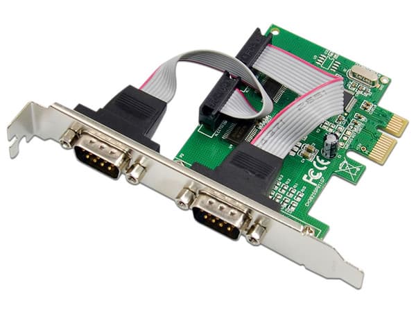 Tarjeta controladora X-Tech XM-PEX-2S PCIe, 2 puertos RS-232.