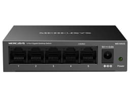 Switch Mercusys MS105GS de 5 Puertos RJ-45 10/100/1000 Mbps, Color Negro. - imagen 1