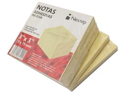 Notas Adhesivas Nextep NE-055A, 5 Bloques 3X3 De 500 Hojas. Color Amarillo - imagen 2