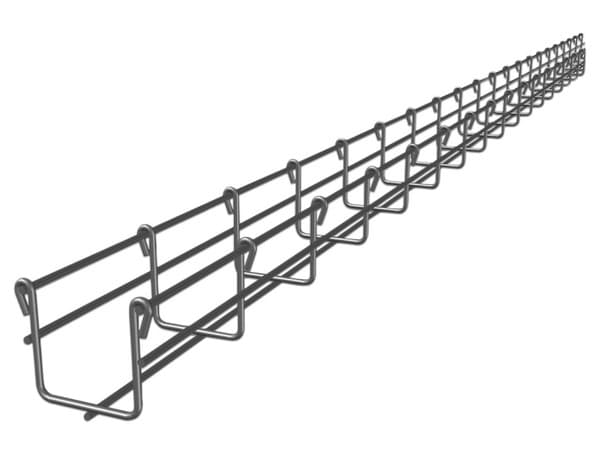 Charola tipo malla CHAROFIL MG-50-430EZ hasta 52 cables cat6, longitud de tramo de 3 metros, 66/50 metros.