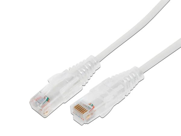 Cable de Parcheo Slim LinkedPro, UTP Cat6A, Diámetro Reducido, 28 AWG, 50cm. Color Blanco.