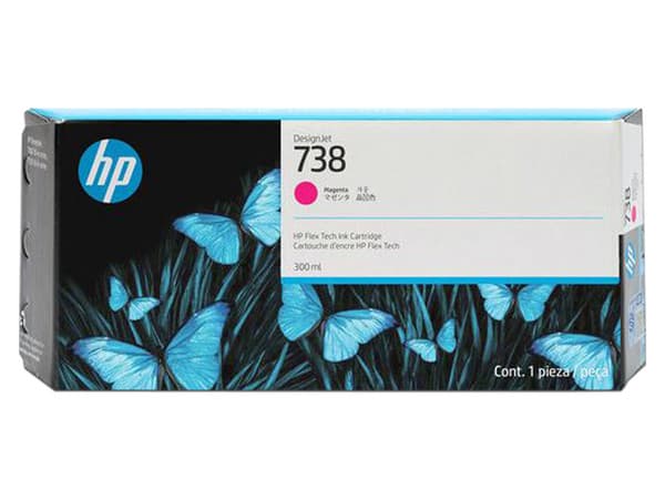 Cartucho de Tinta HP DesignJet 738 Magenta (676M7A).