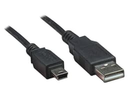 Cable USB Manhattan V2.0 A-mini B 0.9M Negro - imagen 2