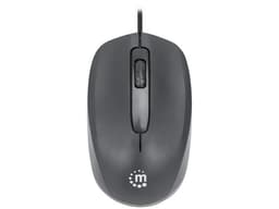 Mouse Óptico Manhattan Comfort II, hasta 1000 dpi, USB. Color Negro. - imagen 1