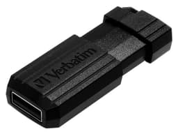 Unidad Flash USB 2.0 Verbatim de 16GB, Retráctil, Color Negro. - imagen 1