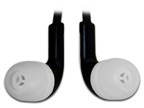 Audífonos internos con micrófono Easy Line, 3.5mm. Color Blanco/Negro.
