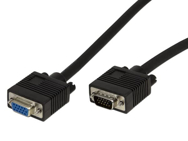 Cable para monitor SVGA HD15 Macho a HD15 Hembra, 1.8m.                         