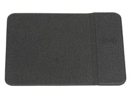 Mousepad rígido forrado de tela con Cargador inalámbrico para smartphones. Color Gris - imagen 2