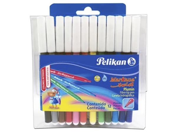 Paquete de 12 Marcadores Pelikan markana twist, Colores Surtidos.