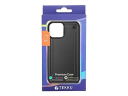 Funda protectora Tekku Tough Cover para iPhone 15 Pro, Color Negro. - imagen 2