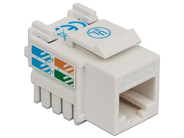 Intellinet Jack categoría 5e, UTP, blanco, de impacto
