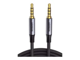 Cable de Audio UGREEN 90788, 3.5mm a 3.5mm (M-M), Nylon Trenzado, 5m, Color Negro. - imagen 2