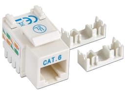 Intellinet Jack categoría 6, UTP, blanco, de impacto. - imagen 1