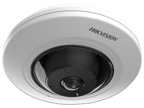 Cámara de Vigilancia IP Mini Fisheye Hikvision DS-2CD2955G0-ISU de 5MP, (2560 x 1920), IR de hasta 8m, PoE.