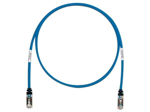 Cable de red PANDUIT STP6X7BU, Patch Cord Cat6A, Blindado S/FTP, CM/LS0H, 7ft, Color Azul.