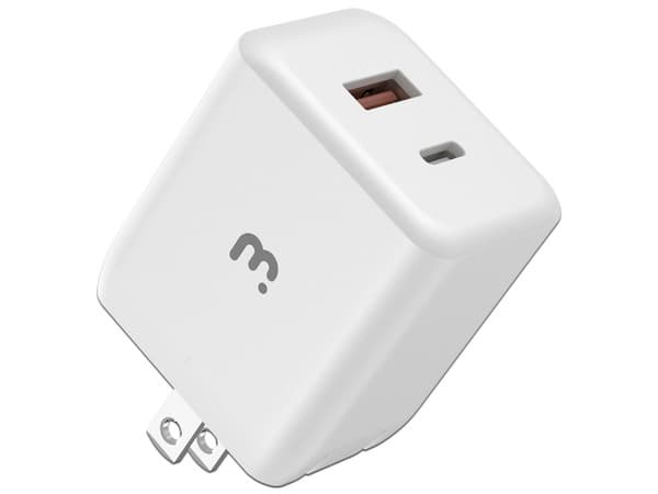 Cargador de Pared Mybat RCGTRAC33PW de 35W, 1 Puerto USB Tipo C, 1 Puerto USB Tipo A, Color Blanco.