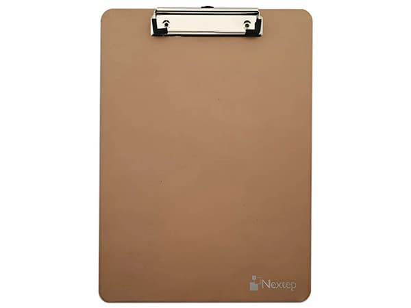Tabla de madera Nextep económica con clip de alambre. Tamaño carta.