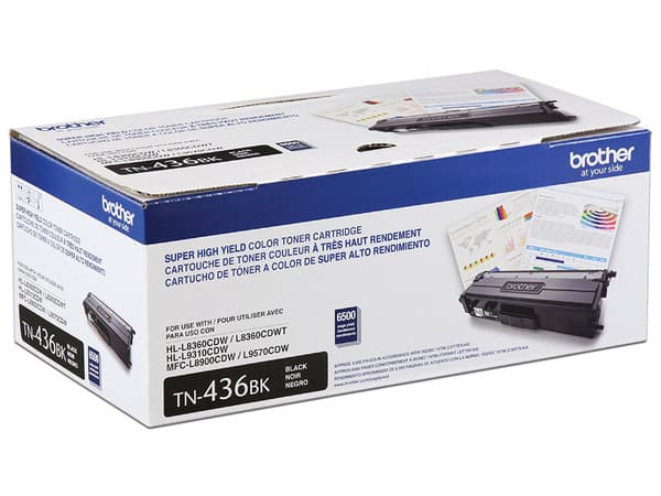 Cartucho de Tóner Brother Negro de Alto Rendimiento, Modelo: TN436BK.