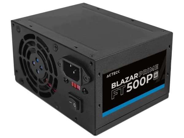 Fuente de Poder Acteck Blazar Prime FT500P de 500W, ATX. Color Negro.