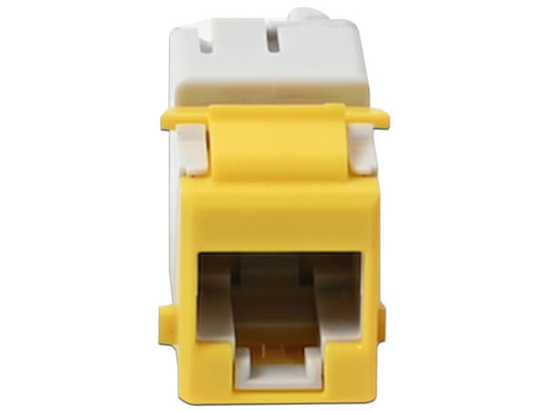 Jack Siemon UltraMAX Cat6A, UTP, Tipo Keystone, Color Amarillo.