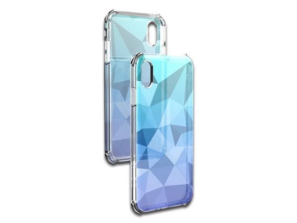 Funda Ballistic Jewel Mirage de uso rudo, para iPhone XR con diseño Único. Color Azul.