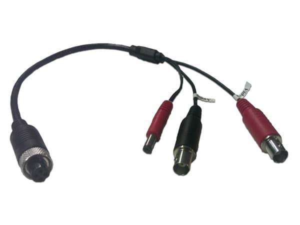 Cable Adaptador Hikvision DS-MP2130/BNC de tipo Aviación a BNC, 30 cm, para Cámaras en DVR Móvil.