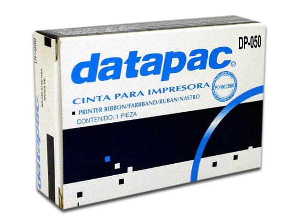 Cinta Datapac DP-050-1 para Impresora de Matriz de Punto Okidata, color negro.