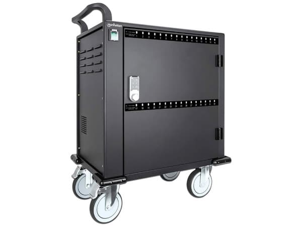 Gabinete de Carga Manhattan de 32 puertos USB-C, con Protección contra sobrecarga