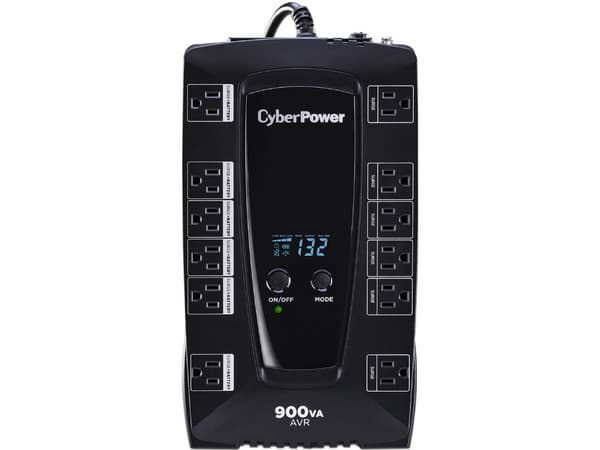 NoBreak CyberPower AVRG900LCD de 900 VA (480 W) con 12 contactos Nema 5-15R.