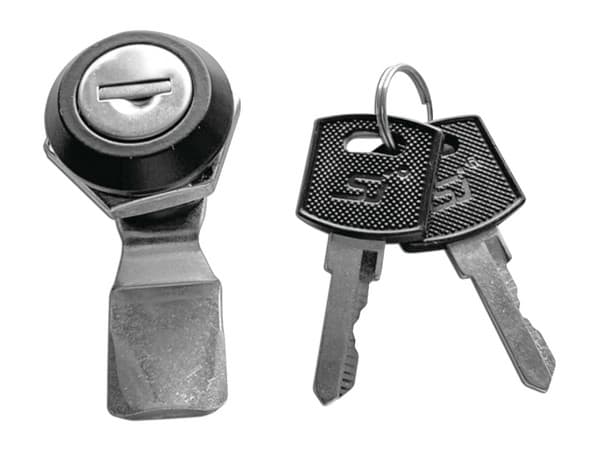 Cerradura Con Paleta Metálica Precision PST7053E  Con 2 Llaves Para Gabinetes PST De Poliéster.