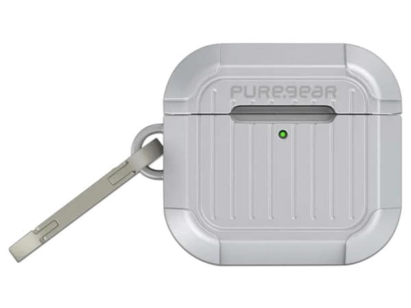 Funda PUREGEAR para AirPods 4 Gen, Color Plata.