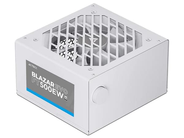 Fuente de Poder ACTECK Blazar Evo ACTECK FT500EW Advanced Series de 500W. Color Blanco.