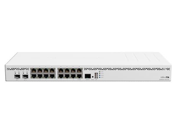 Router MikroTik Cloud Core CCR2004-16G-2S CCR2004-16G-2S+ de 16 puertos Gigabit, 2 puerto SFP+