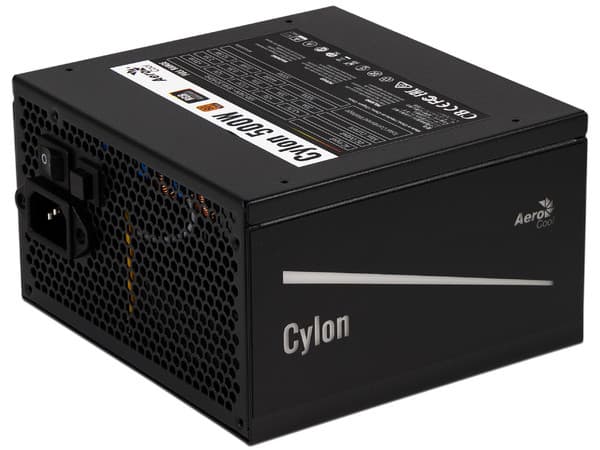 Fuente de Poder AeroCool Cylon RGB de 500W, ATX, 80 PLUS Bronze.
