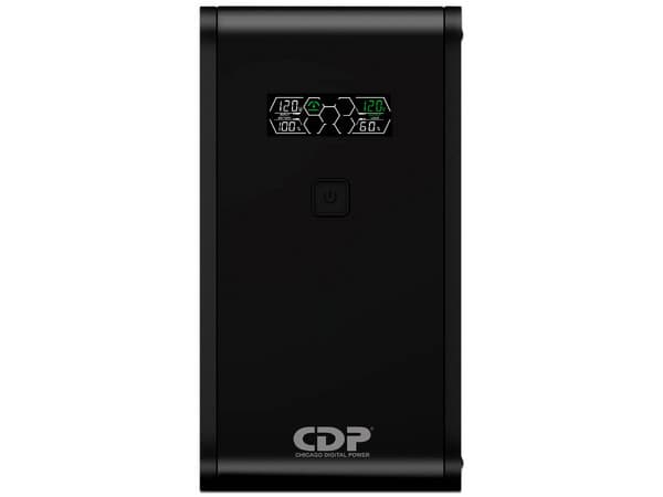 No Break CDP R-SMART1510 de 1500VA (900W) 5 Contactos, Respaldo de batería y Regulador AVR, 5 contactos con supresión. Color Negro