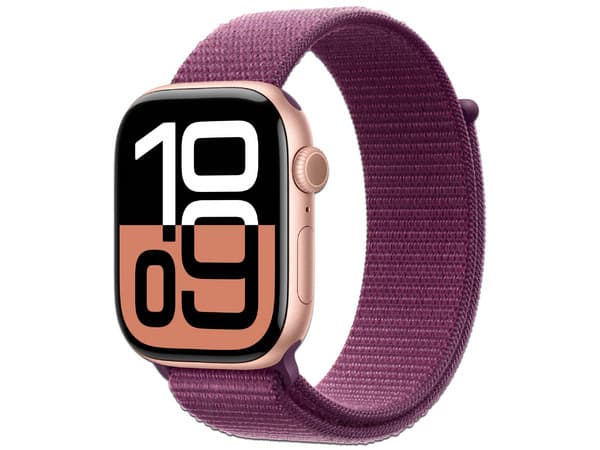 Apple Watch Series 10 Con GPS de 46mm,Pantalla OLED, Sensor Eléctrico de Frecuencia Cardiaca,Bluetooth,IP6X, WatchOS, Color Oro Rosa.
