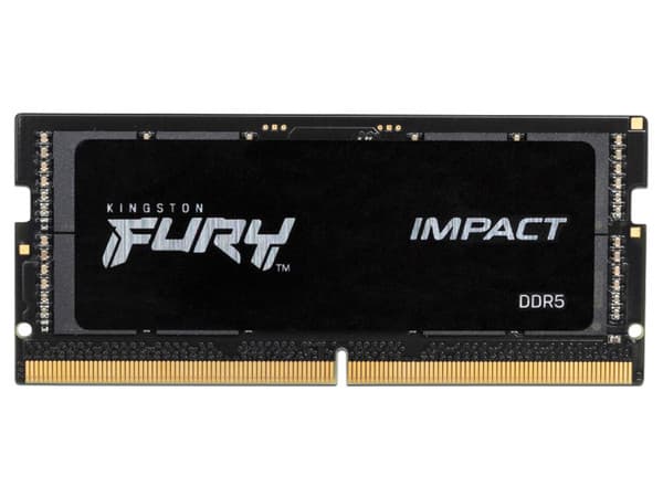 Memoria SODIMM Kingston FURY Impact Black, DDR5 PC5-44800 (5600MHz), Non-ECC , CL40, 32GB.