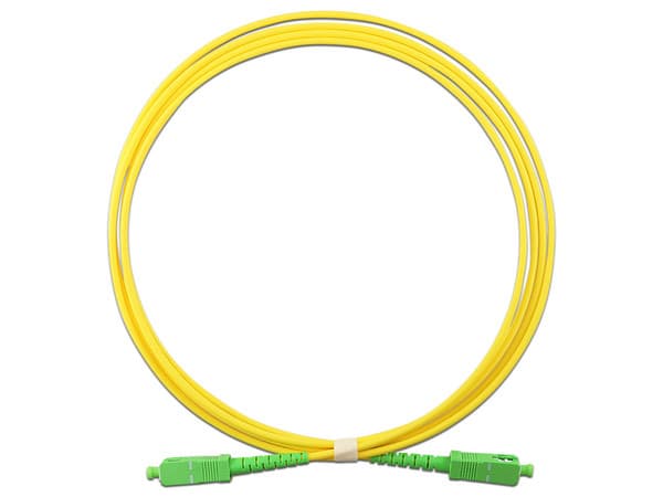 Jumper de Fibra Óptica Enson Monomodo, conector SC a SC, 2m. Color Amarillo.