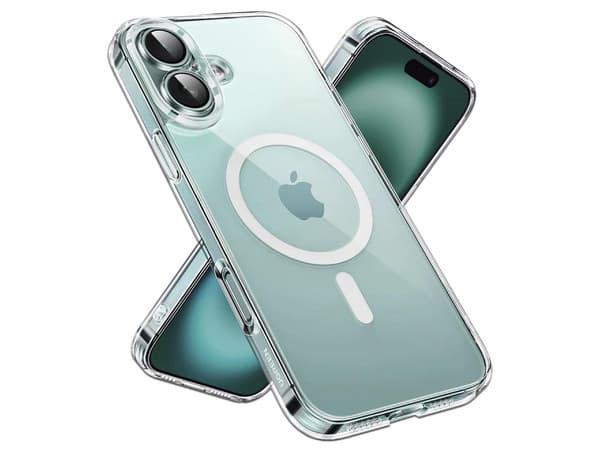 Funda Protectora Magnética Transparente UGREEN Classy Para iPhone 16 Plus, Color Transparente.
