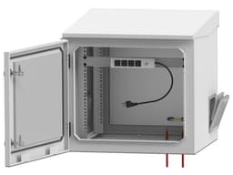 Gabinete de Exterior con Rack de 19" de 9UR con Ventiladores y Termostato. - imagen 2