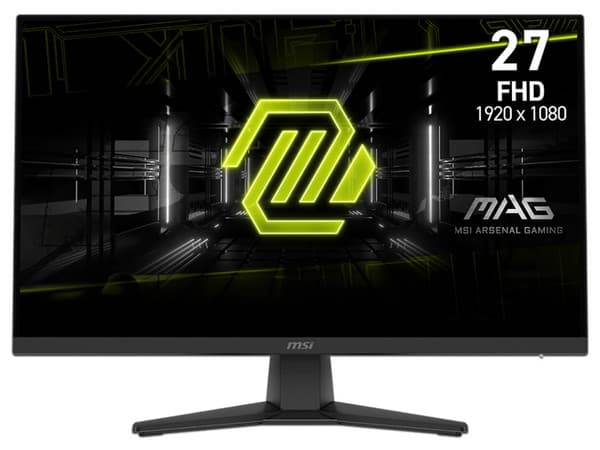 Monitor Gamer MSI MAG 272F de 27", Resolución 1920 x 1080 (Full HD), HDR, Rapid IPS, FreeSync Premium, AI Vision, 0.5ms GTG, 200Hz, Color Negro.