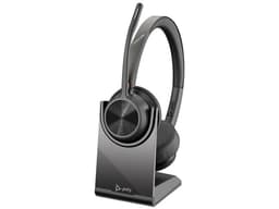 Audífonos Inalámbricos con Micrófono Poly Voyager 4320 con Base de Carga, Bluetooth 5.1, Receptor USB BT700. Color Negro. - imagen 1