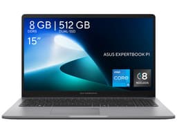 Laptop ASUS ExpertBook P1503CVA:Procesador Intel Core i5 13420H (hasta 4.6 Ghz),Memoria de 8GB DDR5, SSD de 512GB,Pantalla de 15.6" Full HD (1920 x 1080),Video UHD Graphics,S.O. Windows 11 Pro. - imagen 1